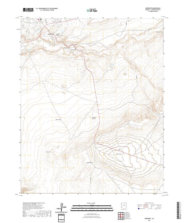 US Topo 7.5-minute map for Moenkopi AZ