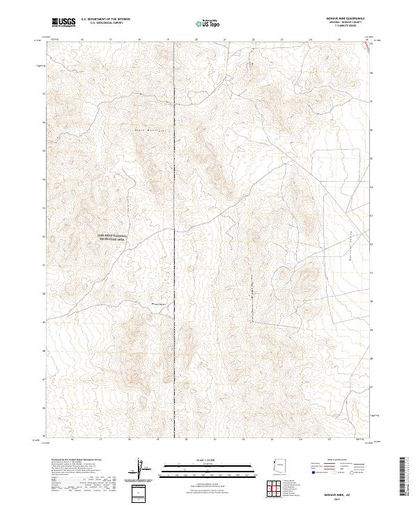US Topo 7.5-minute map for Mohave Mine AZ