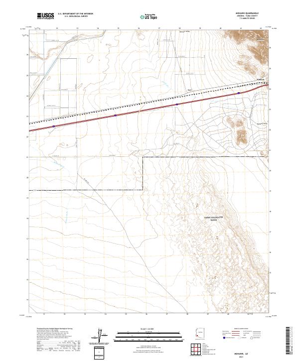 US Topo 7.5-minute map for Mohawk AZ