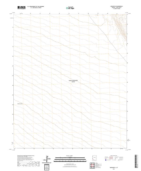 US Topo 7.5-minute map for Mohawk SE AZ