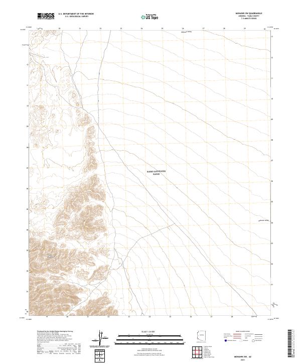 US Topo 7.5-minute map for Mohawk SW AZ