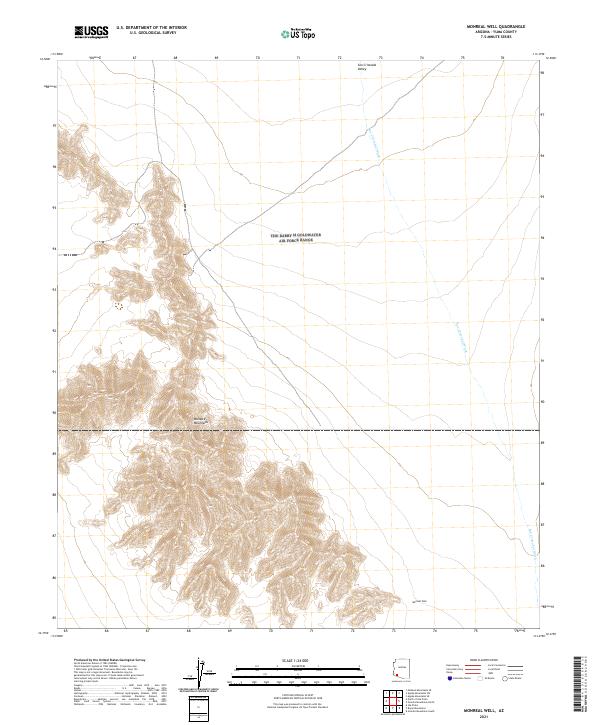 US Topo 7.5-minute map for Monreal Well AZ