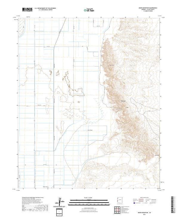 USGS US Topo 7.5-minute map for Moon Mountain AZ 2021