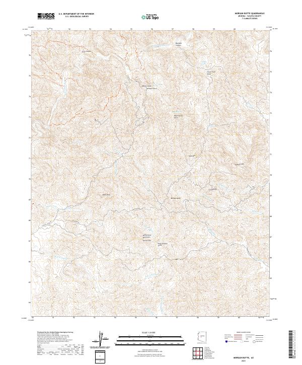US Topo 7.5-minute map for Morgan Butte AZ
