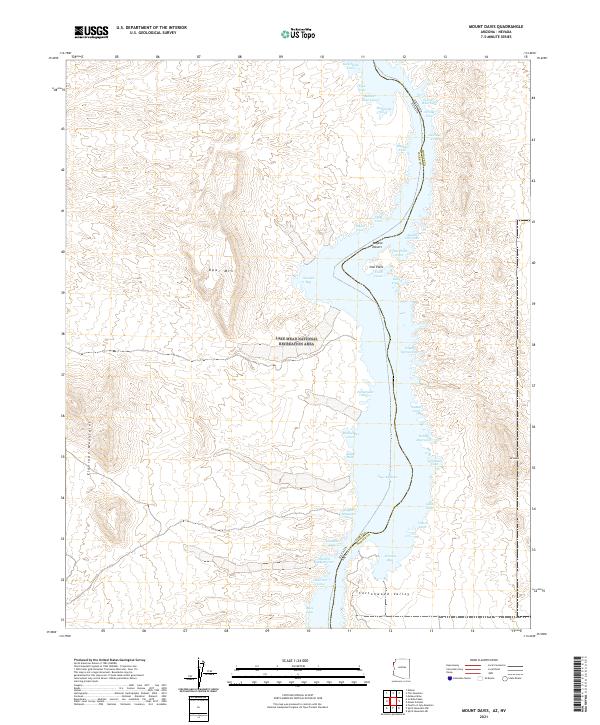 US Topo 7.5-minute map for Mount Davis AZNV