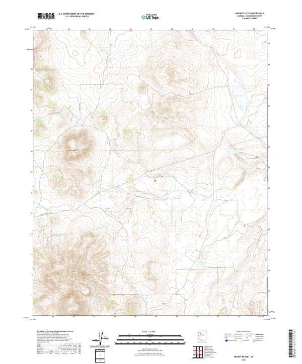 US Topo 7.5-minute map for Mount Floyd AZ
