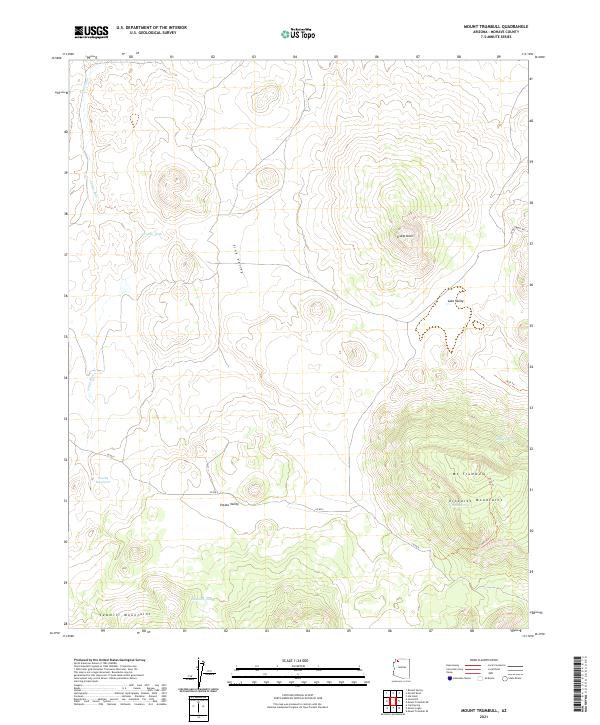 US Topo 7.5-minute map for Mount Trumbull AZ