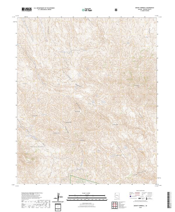 US Topo 7.5-minute map for Mount Turnbull AZ