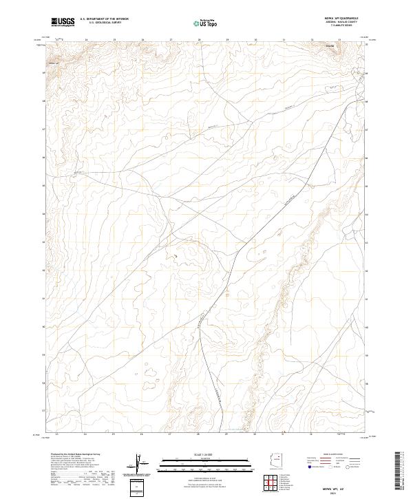 US Topo 7.5-minute map for Mowaapi AZ