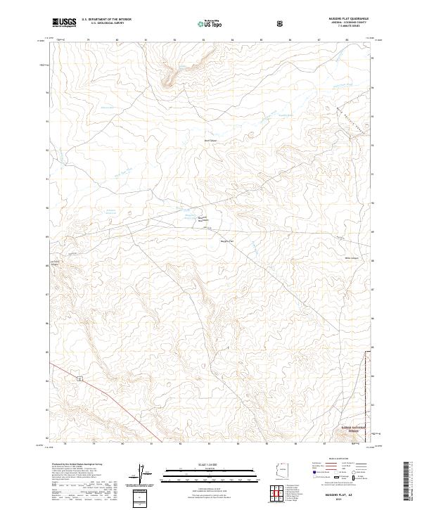 US Topo 7.5-minute map for Muggins Flat AZ
