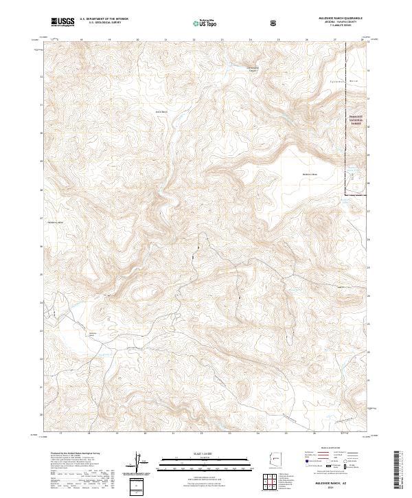 US Topo 7.5-minute map for Muleshoe Ranch AZ