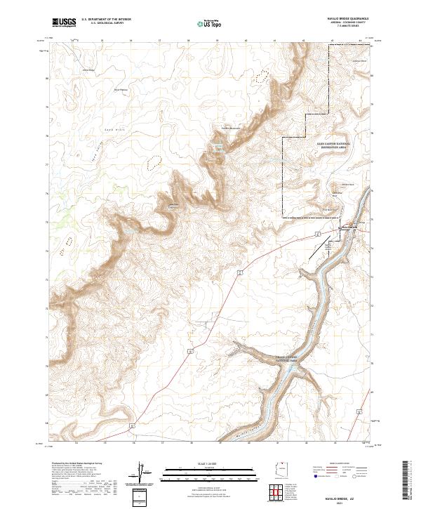 US Topo 7.5-minute map for Navajo Bridge AZ