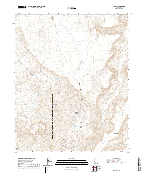US Topo 7.5-minute map for Negro Ed AZ