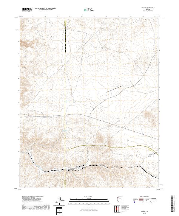 US Topo 7.5-minute map for Nelson AZ