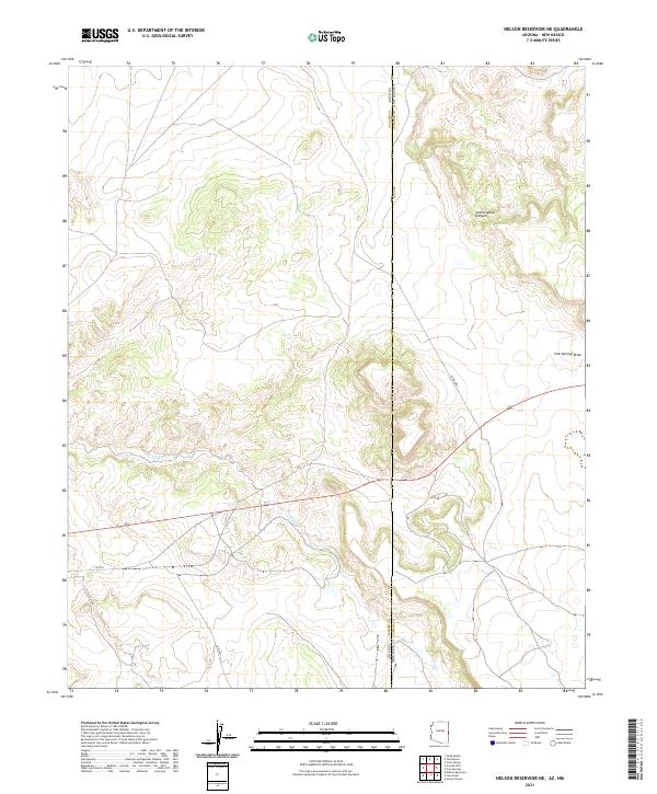 US Topo 7.5-minute map for Nelson Reservoir NE AZNM
