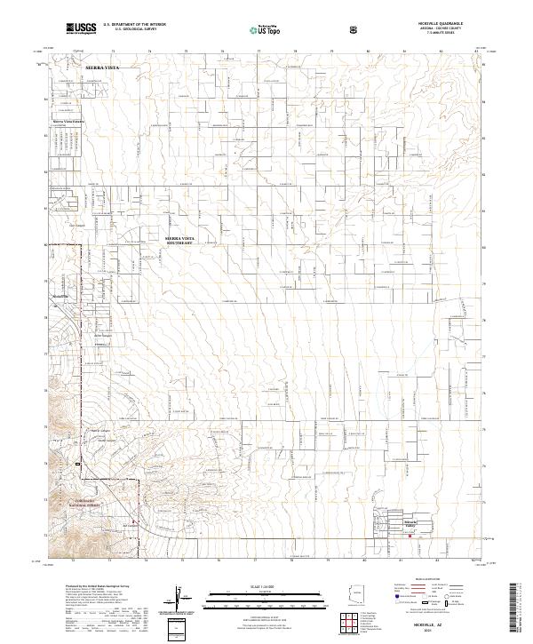 US Topo 7.5-minute map for Nicksville AZ