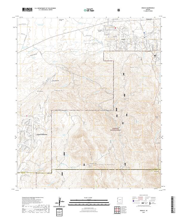 US Topo 7.5-minute map for Oracle AZ