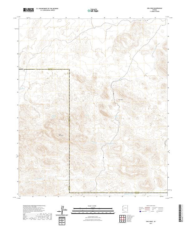 US Topo 7.5-minute map for Owl Head AZ