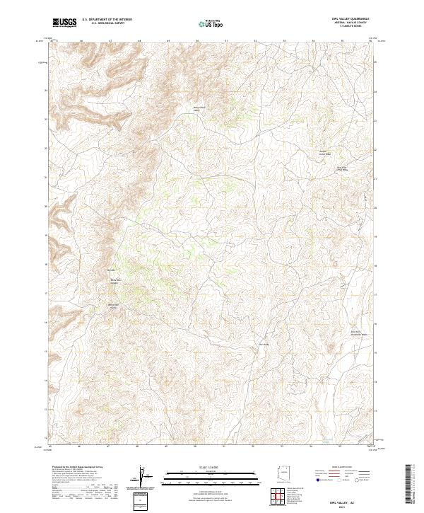 US Topo 7.5-minute map for Owl Valley AZ