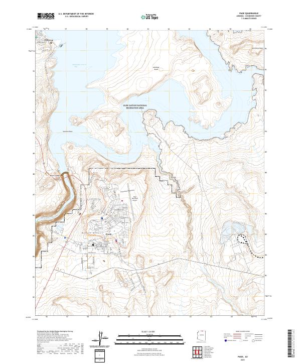 US Topo 7.5-minute map for Page AZ