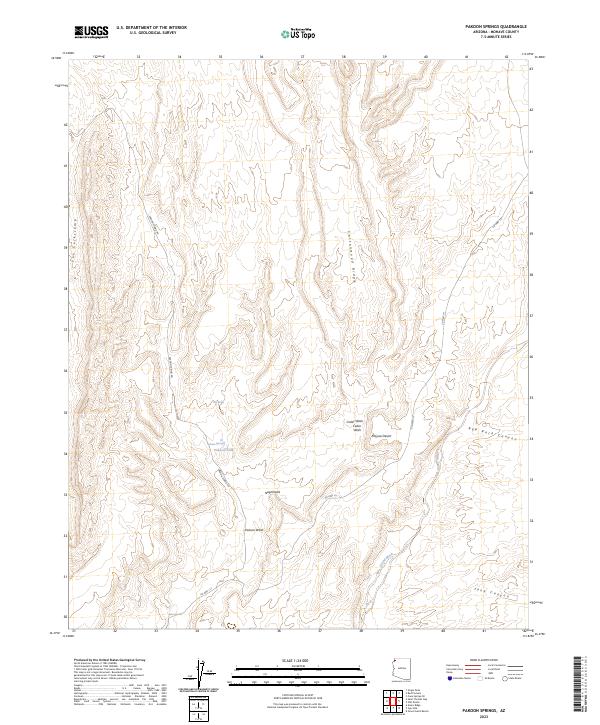 US Topo 7.5-minute map for Pakoon Springs AZ