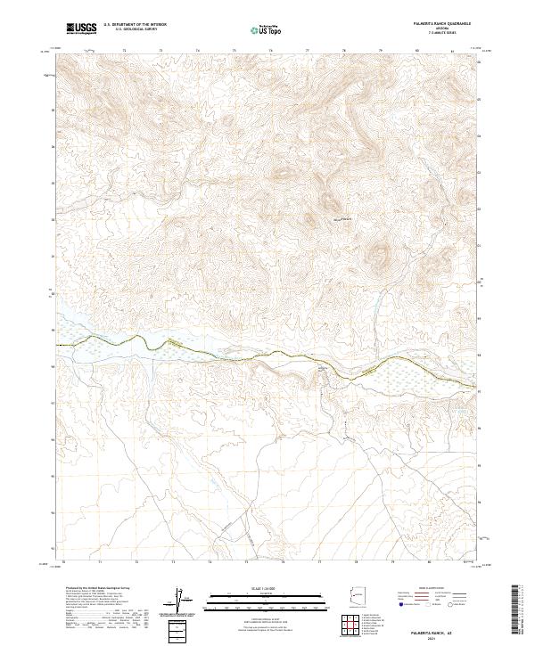 US Topo 7.5-minute map for Palmerita Ranch AZ
