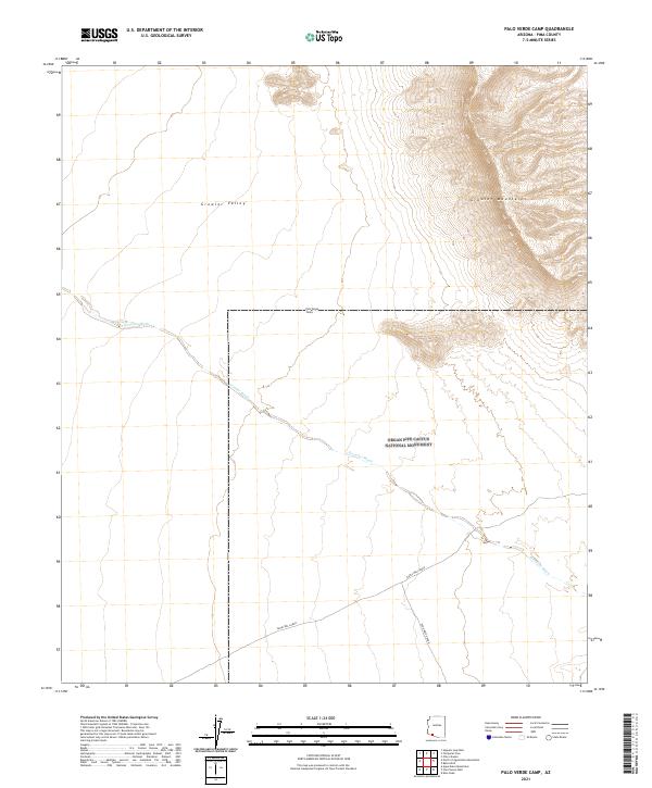 US Topo 7.5-minute map for Palo Verde Camp AZ