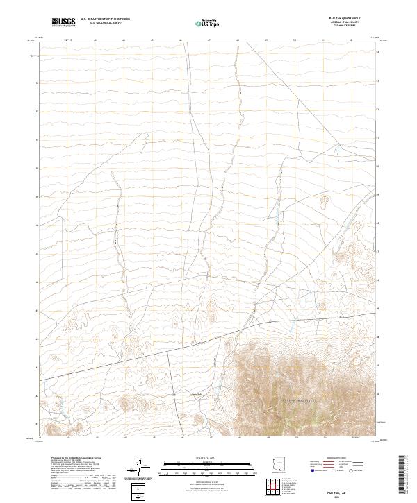 US Topo 7.5-minute map for Pan Tak AZ