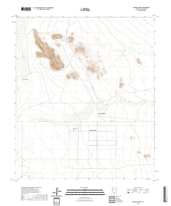 US Topo 7.5-minute map for Papago Farms AZ