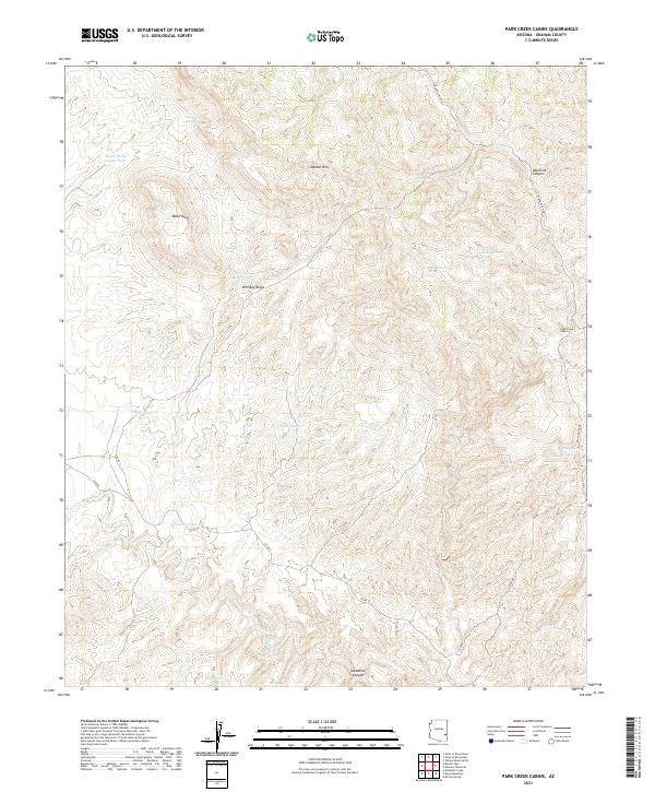 US Topo 7.5-minute map for Park Creek Cabins AZ