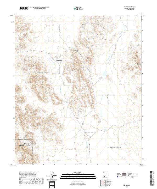 US Topo 7.5-minute map for Pia Oik AZ