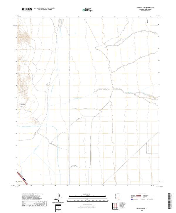 US Topo 7.5-minute map for Picacho Pass AZ