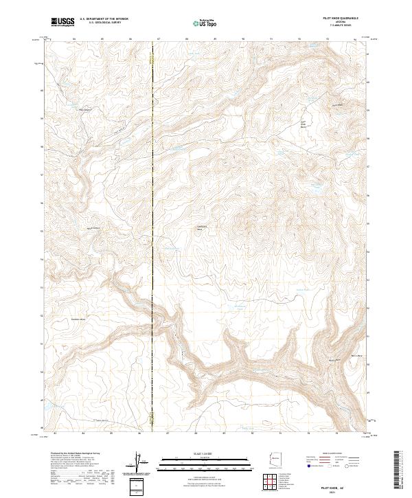 US Topo 7.5-minute map for Pilot Knob AZ