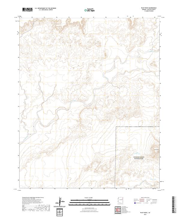 US Topo 7.5-minute map for Pilot Rock AZ