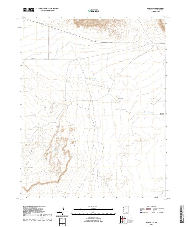 US Topo 7.5-minute map for Pipe Valley AZ