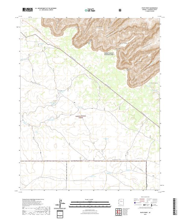 US Topo 7.5-minute map for Piute Point AZ