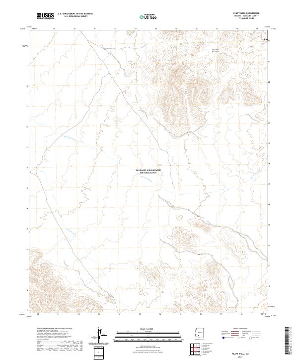 US Topo 7.5-minute map for Platt Well AZ