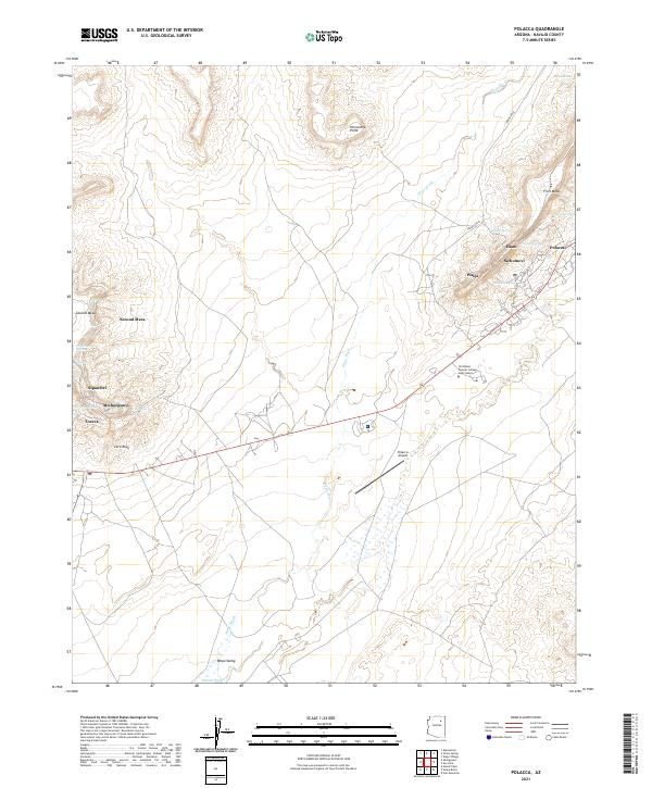 US Topo 7.5-minute map for Polacca AZ