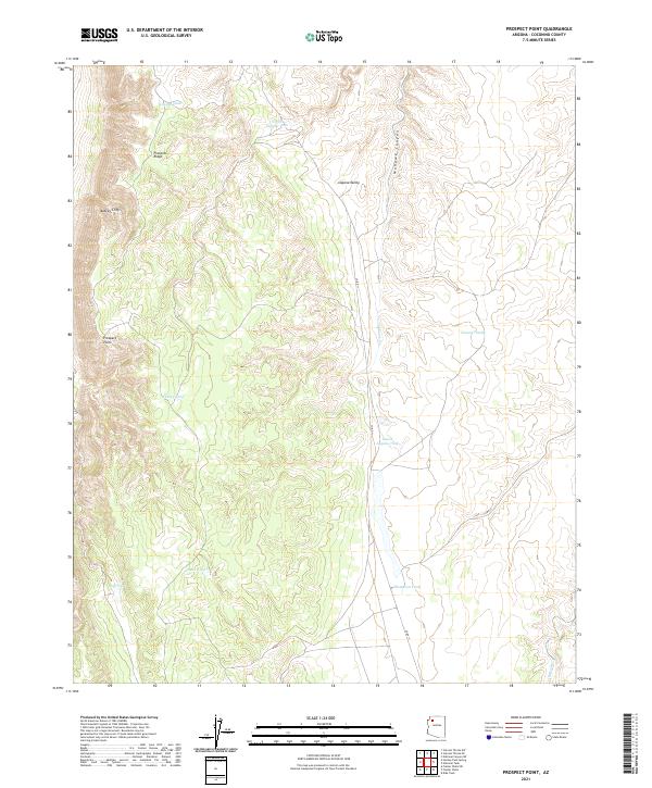 US Topo 7.5-minute map for Prospect Point AZ