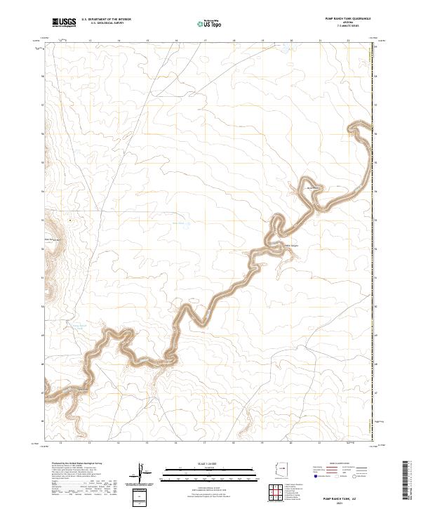 US Topo 7.5-minute map for Pump Ranch Tank AZ