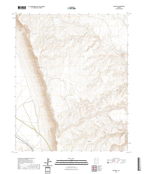 US Topo 7.5-minute map for Red Mesa AZ