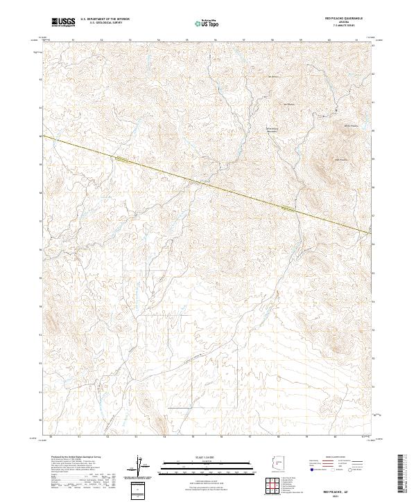 US Topo 7.5-minute map for Red Picacho AZ