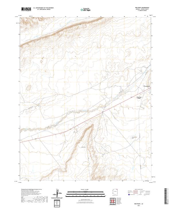 US Topo 7.5-minute map for Red Point AZ