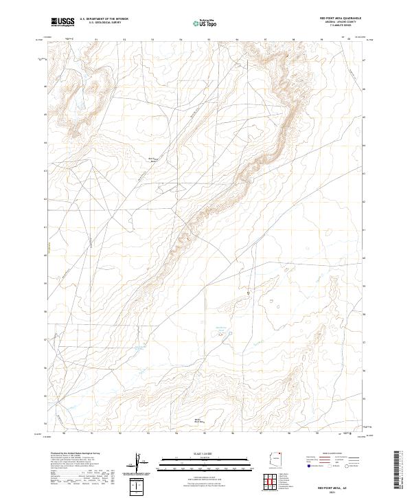 US Topo 7.5-minute map for Red Point Mesa AZ