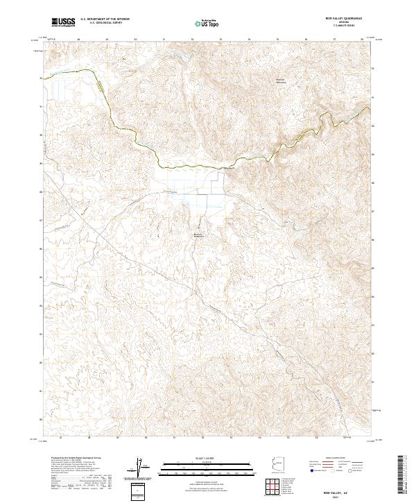 US Topo 7.5-minute map for Reid Valley AZ