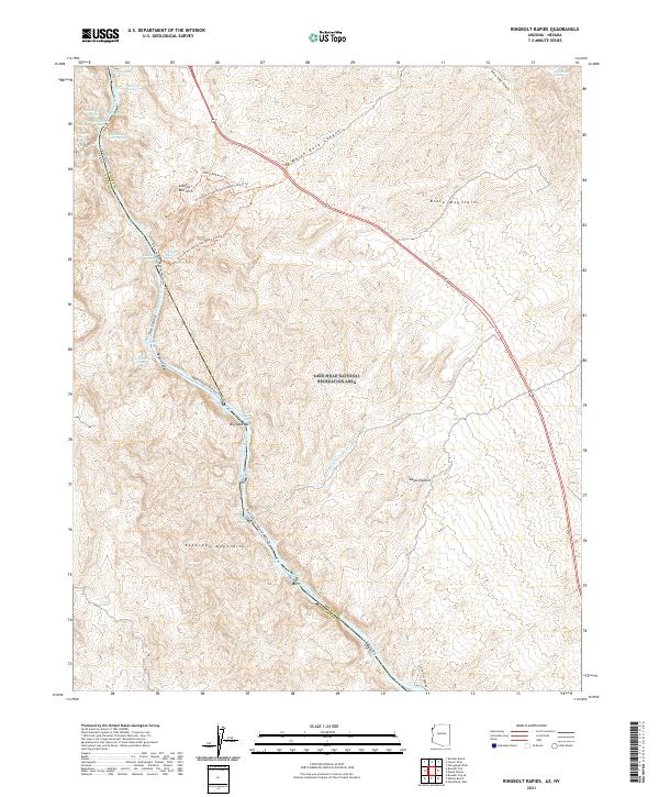 US Topo 7.5-minute map for Ringbolt Rapids AZNV