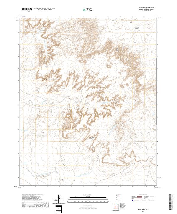 US Topo 7.5-minute map for Rock Head AZ