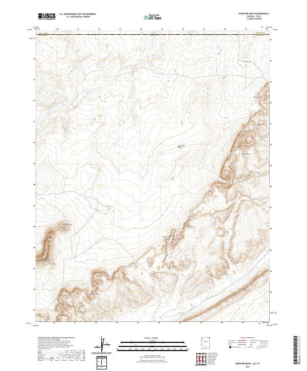 US Topo 7.5-minute map for Rooster Rock AZUT