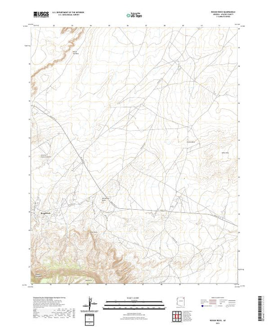 US Topo 7.5-minute map for Rough Rock AZ – American Map Store