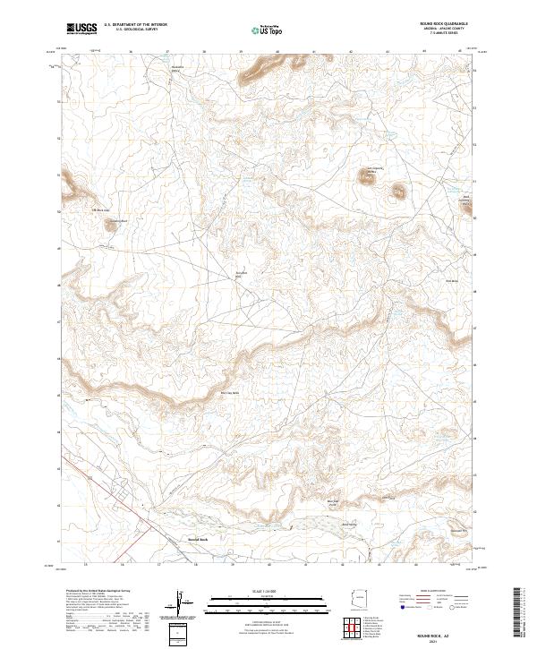 US Topo 7.5-minute map for Round Rock AZ